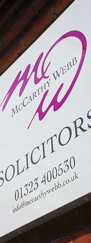 McCarthy Webb Sign